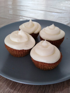 Una foto de Cupcakes de zanahoria