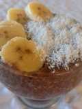 Pudín de avena y chía con banana🍌😋