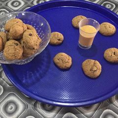 Chocolate chip cookies A picture of Chocolate chip cookies.