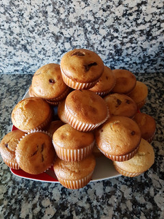 Una foto de Magdalenas rellenas chocolate thermomix