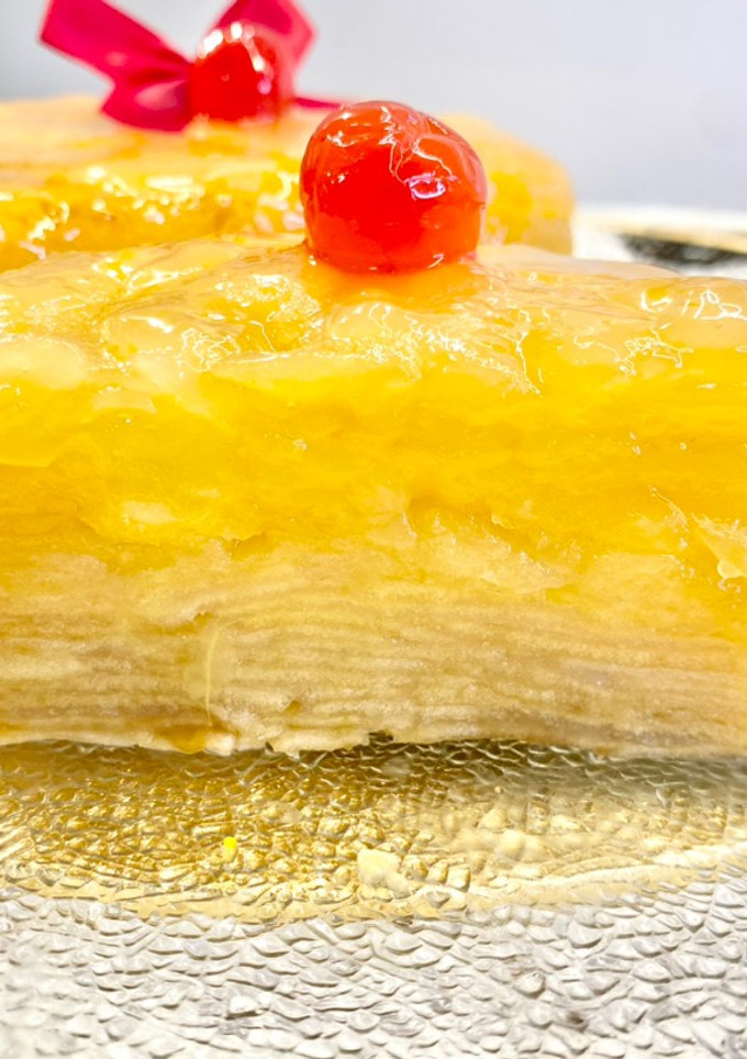 Una foto de Milhojas de manzana