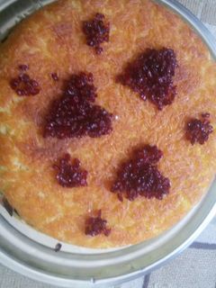 عکسی از دستور تهچین مرغ و بادمجان + سالاد شیرازی