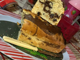 Budín marmolado con chips chocolate