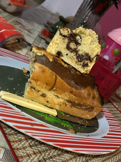 Una foto de Budín marmolado con chips chocolate