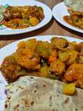 পরোটা আর‌ চিলি চিকেন (parota ar chilli-chicken recipe in Bengali