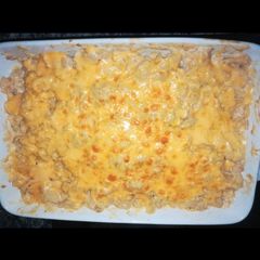 A picture of Tuna pasta bake.
