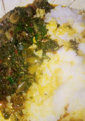A picture of Vegetable soup.