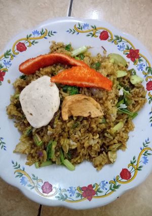 Foto resep Nasi Goreng Pete Pedas Campur Nugget, Otak2