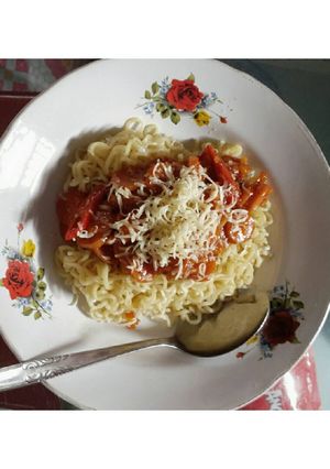 Foto resep Mie instan spageti
