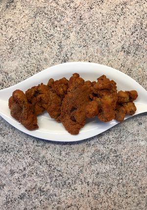 Csirkemáj rántva recept fotója