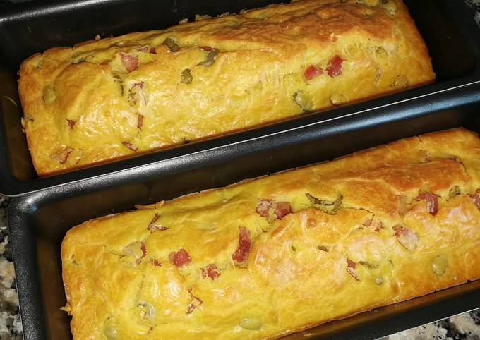 Comment faire Faire Délicieuse Cake aux olives et jambon