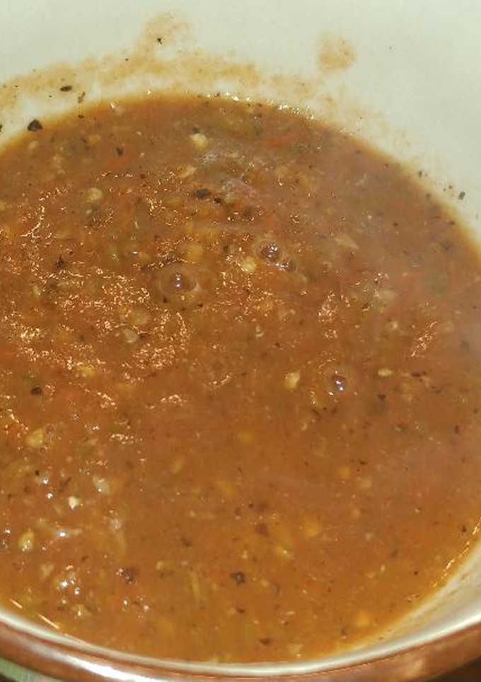 Una foto de Salsa asada