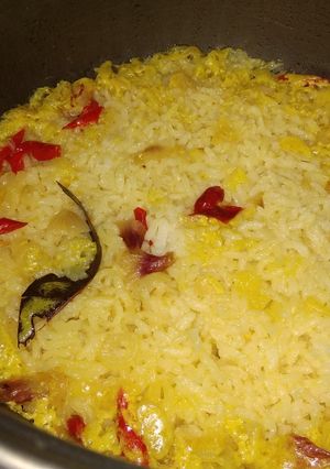 Foto resep Nasi uduk kuning simpel magicom