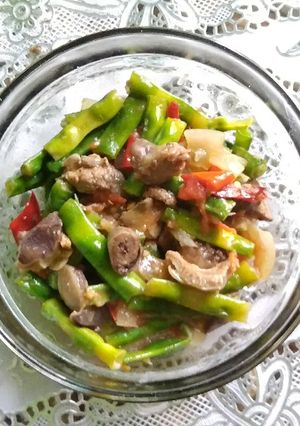 Foto resep Tumis Kacang Panjang + Ati Ampela