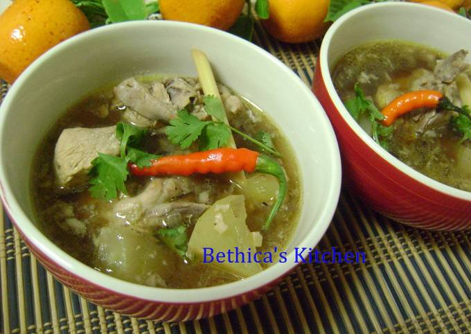 Recipe of Quick Chicken Binakol - Filipino Soup