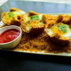 Eggs In Baked Basket A picture of Eggs In Baked Basket.