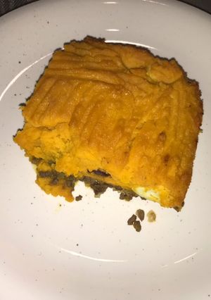 Una foto de Pastel de zapallo