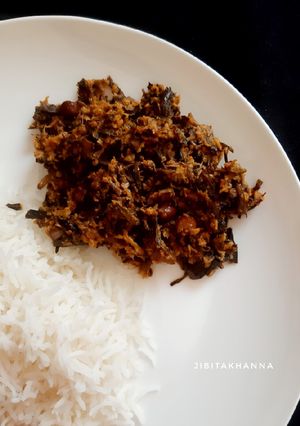 A picture of Banana Blossom Curry / Kele ke Phool ki Sabji / Mocha'aur Ghonto.