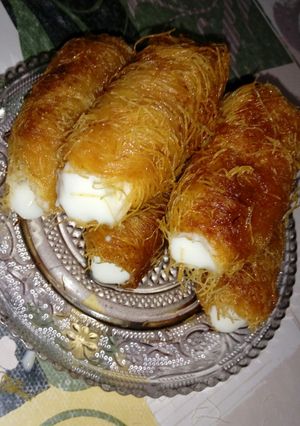 صورة لوصفة سيقار القطايف بالكريمة