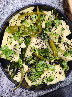A picture of Khaman Dhokla.