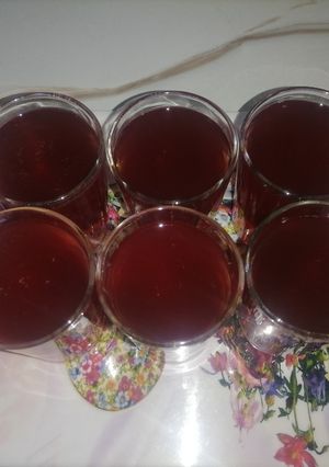 عکسی از دستور شربت آلبالو کاملا ارگانیک