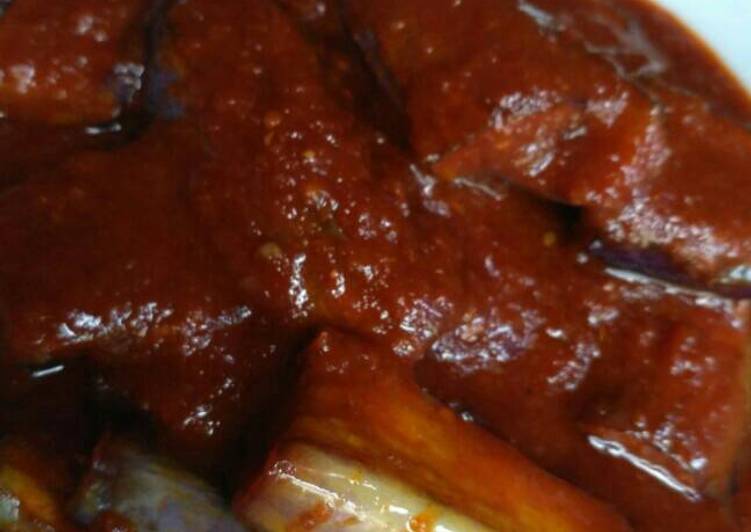 Bagaimana Membuat Terong balado cabe bubuk Anti Gagal