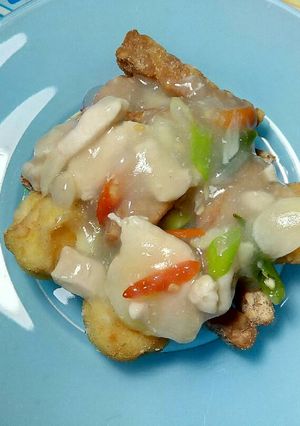 Foto resep Siram Pedas Ayam Tahu Tempe