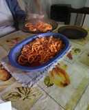 Fettuccine/tallarines casero para cuatro personas