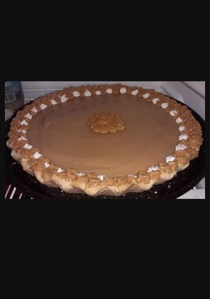 Una foto de Tarta de crema de dulce de leche