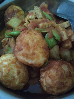 Foto resep Telor tempe kentang sambal udang pete