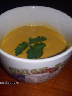 A picture of Pumpkin soup.