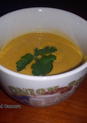 A picture of Pumpkin soup.