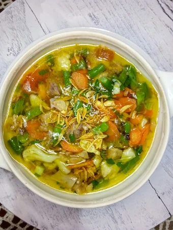 Langkah Gampang Membuat Resep Sayur sop daging sapi Anti Ribet, Lezat