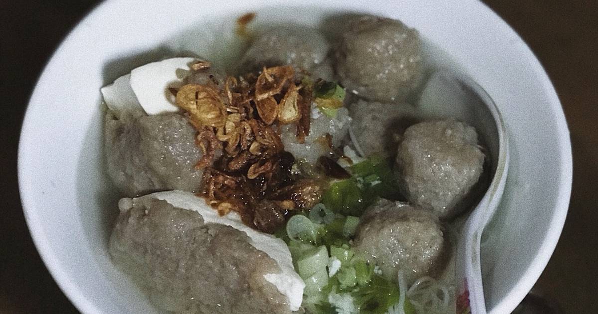 Resep Home Made Bakso Sapi Kuah Non Msg Oleh Restia Elfa Safitri