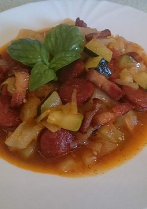 Cukkinis lecsó recept fotója