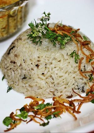 A picture of Mutton flavoured rice.