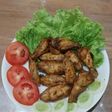 CHICKEN WING, lalap, slada,wortel