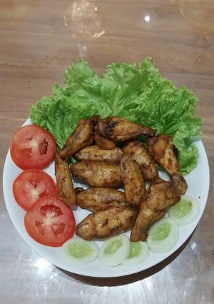 Foto resep CHICKEN WING, lalap, slada,wortel