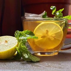 A picture of Lemon Green tea.