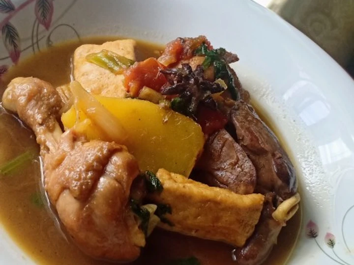 Cara Mudah Menyiapkan Resep Semur ayam kentang tahu yang Lezat Anti Ribet, Sempurna