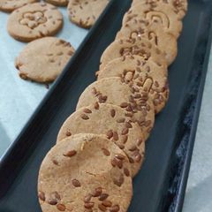 A picture of Jowar Cookies from Ghee Residue.