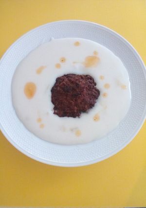 Tejfölös burgonyafőzelék fasírozottal recept fotója