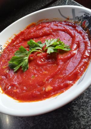 صورة لوصفة صلصه البيتزا على طريقتي 🙌😍👌😋