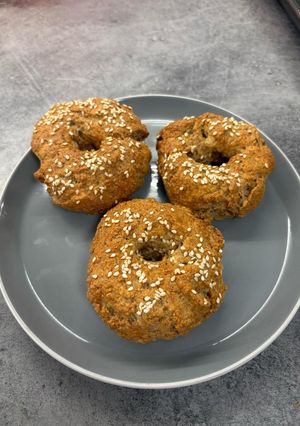 Egyszerű bagel tejmentes recept fotója