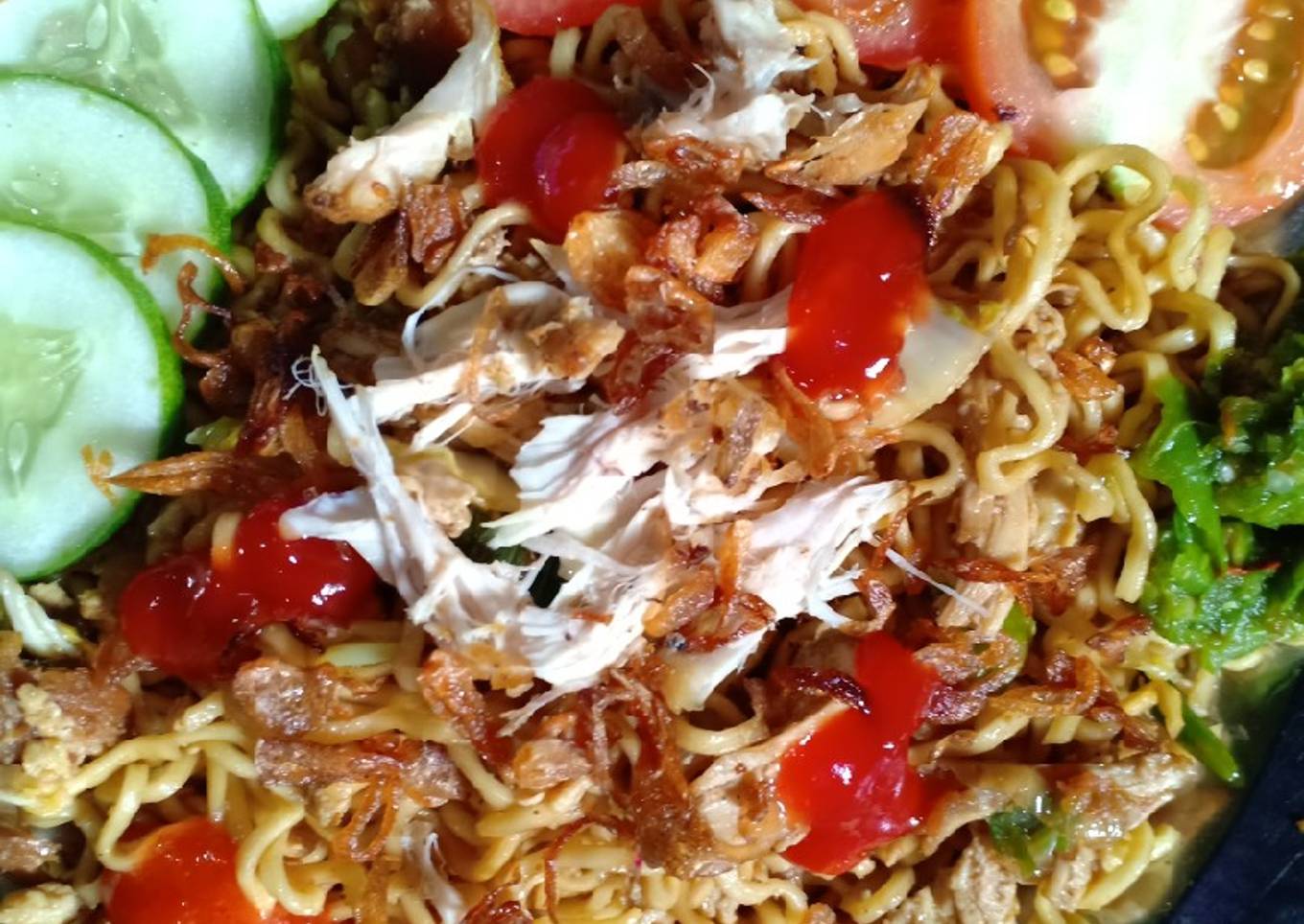 #5resepterbaruku mie tumis sisa ayam goreng kemarin
