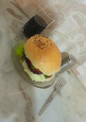 عکسی از دستور همبرگر خانگی