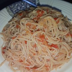 Simple Spaghetti Jollof A picture of Simple Spaghetti Jollof.