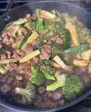 Carne con brócoli
