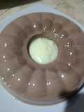 Puding susu cokelat