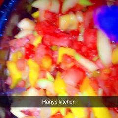 A picture of Fruits salad with fresh.